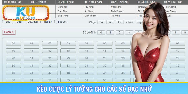 Kèo cược lý tưởng cho các số bạc nhớ