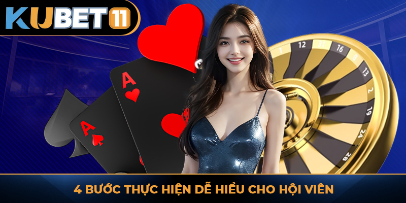 4 bước thực hiện dễ hiểu cho hội viên